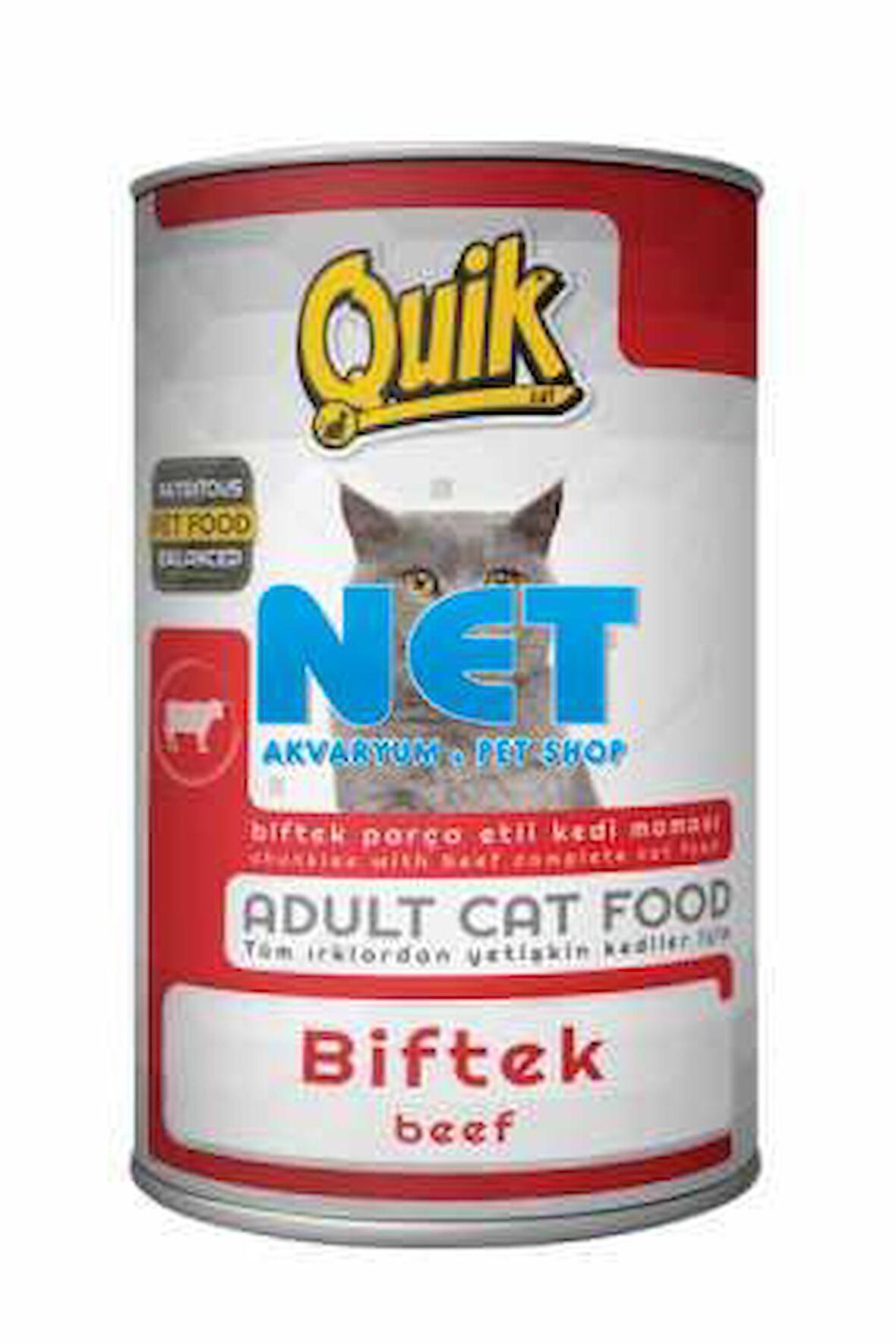 Quik Kedi 415 gr Biftekli Konserve skt: 12/2024