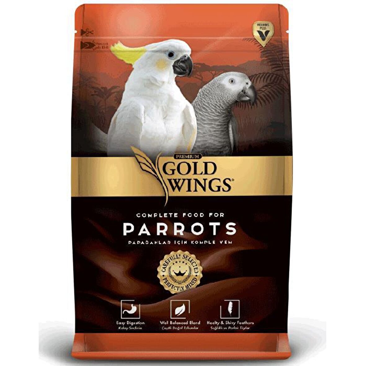 Gold Wings Classic Meyveli 750 Gr Papağan Yemi 