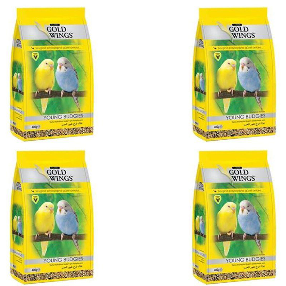 Gold Wings Yavru Muhabbet Kuşu Yemi 400 gr X 4 Adet