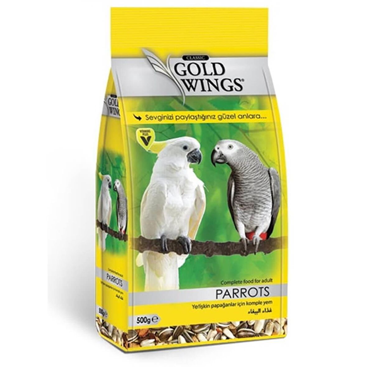 Gold Wings Classic Meyveli 500 Gr Papağan Yemi 