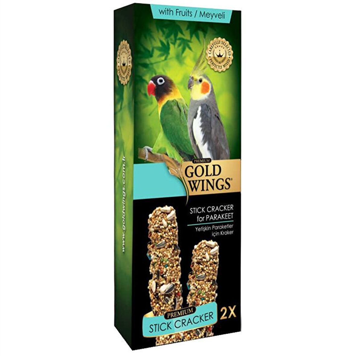 Gold Wings Premium Meyveli 2'Li Paraket Kraker 