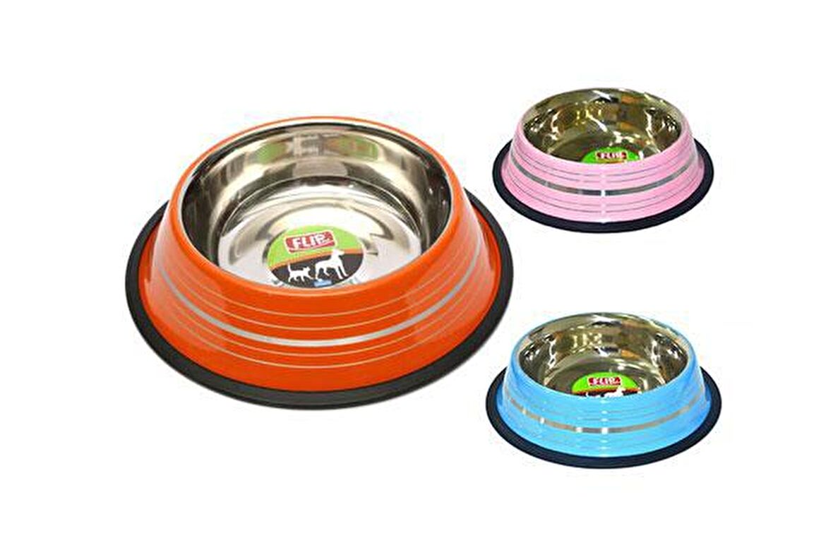 Flip KE-3203PS Kedi Köpek Çelik Mama Kabı 16 Oz