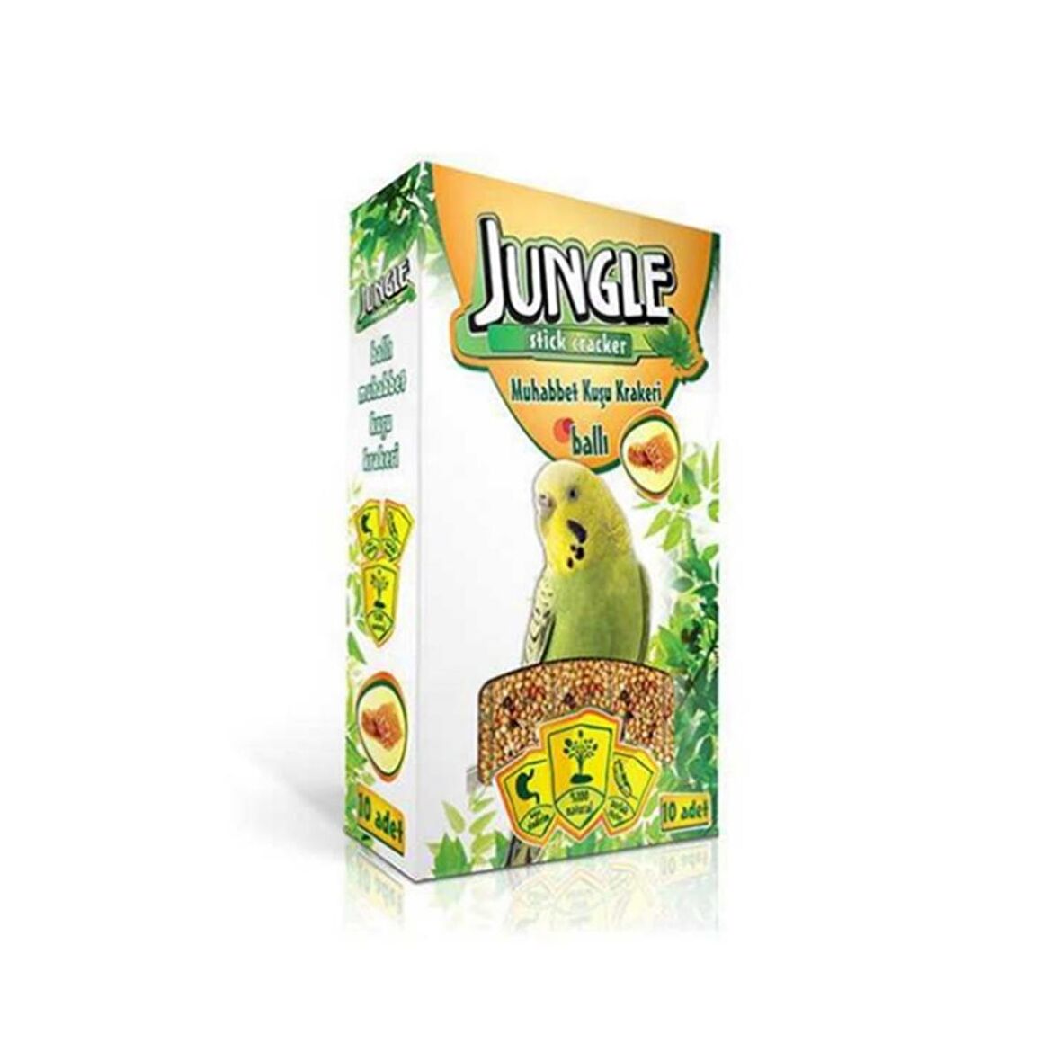 Jungle Ballı 10'Lu Muhabbet Kuşu Kraker 