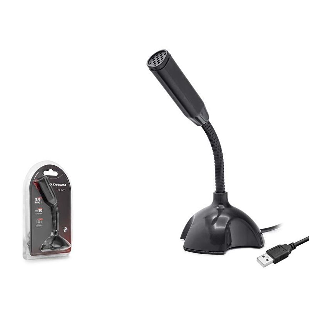 Hadron HD553 Masaüstü Standlı USB Girişli Pc Mikrofon