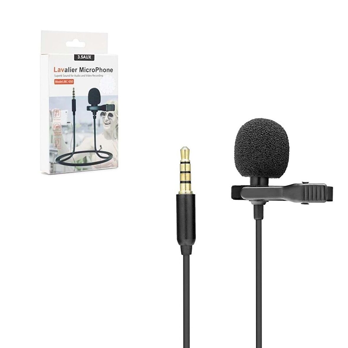 MİKROFON YAKA 3.5MM AUX JACK HADRON HD-563