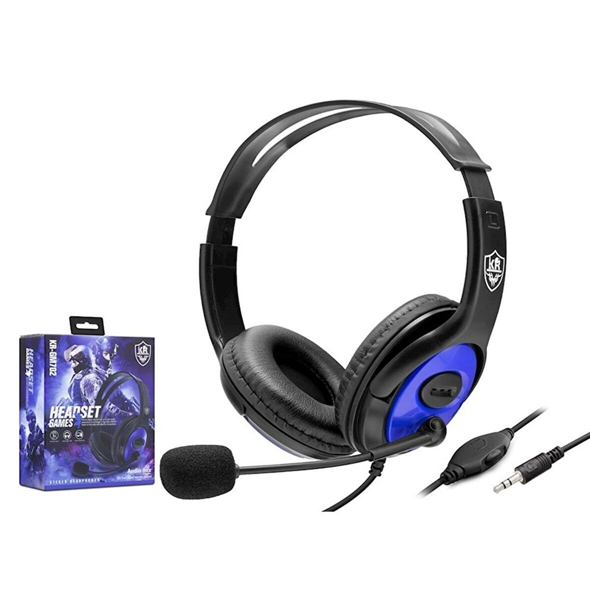 PC OYUN KULAKLIK KABLOLU 1.2MT 3.5MM MİKROFONLU HADRON KR-GM702