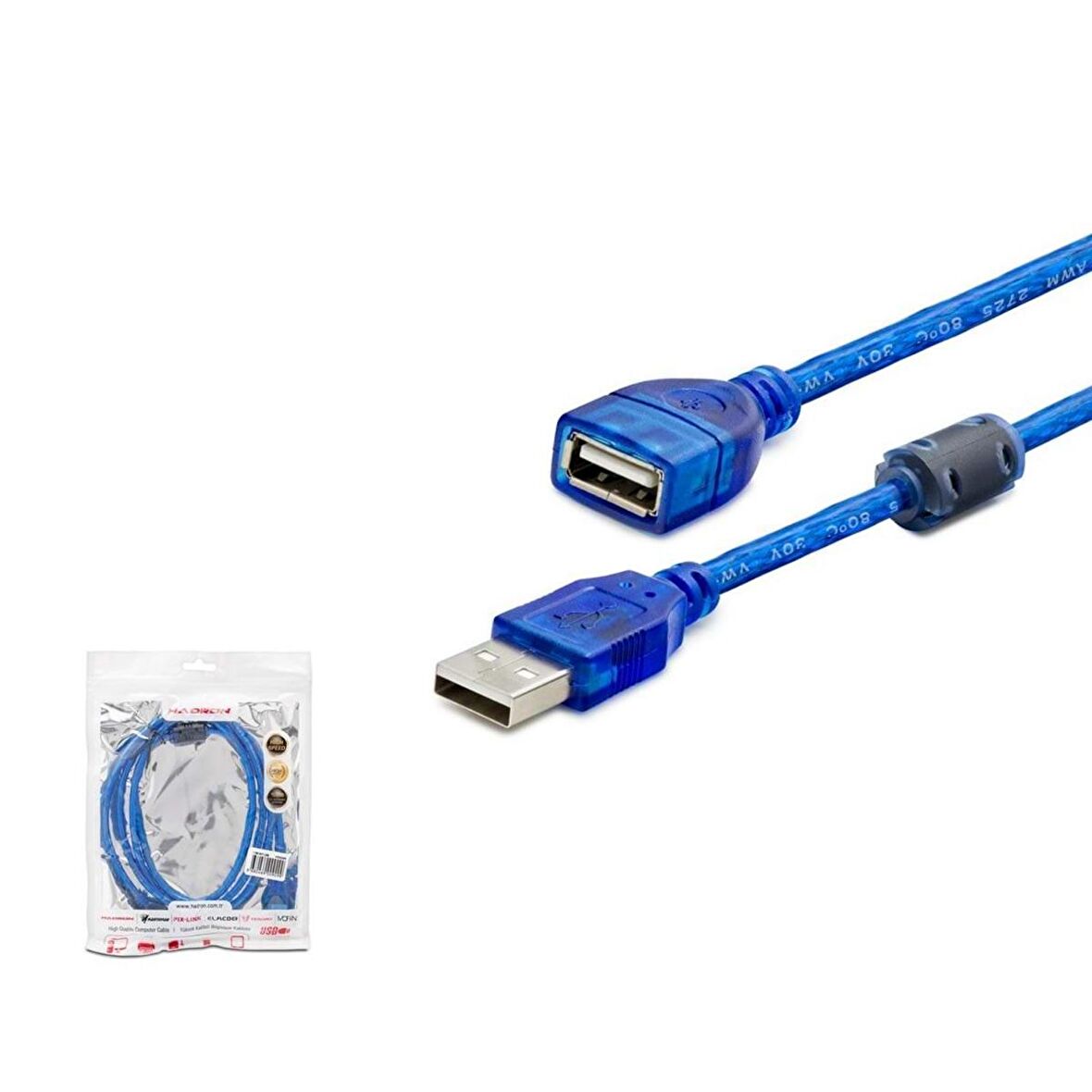 USB KABLO UZATMA E/D 3MT FİLTRELİ HADRON HDX-7535