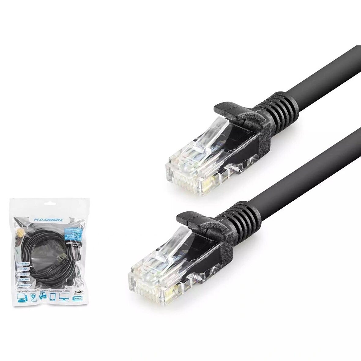 Hadron Hdx5072 Cat6 Kablo 1000Gb 250Mhz 5M Siyah