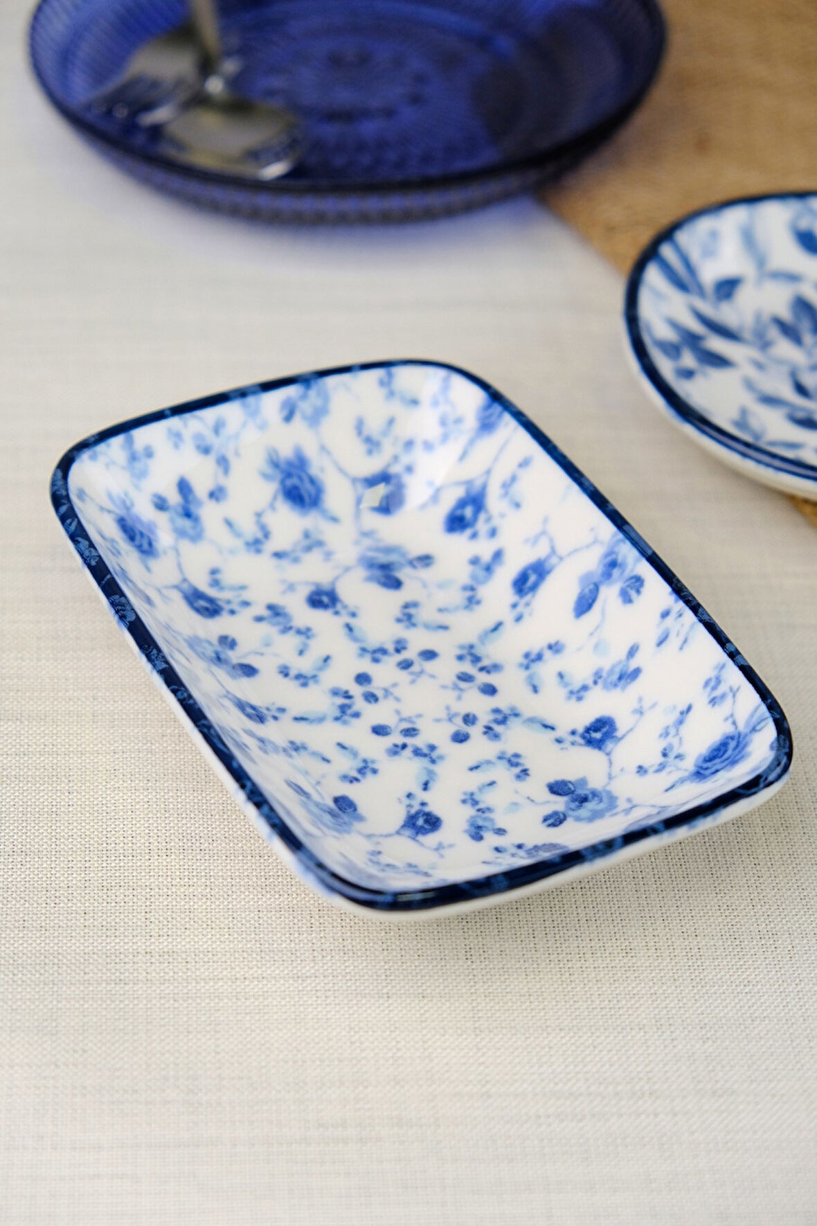 Tabak Evi Blue Heaven Kayık Tabak Tekli 14x10x2cm