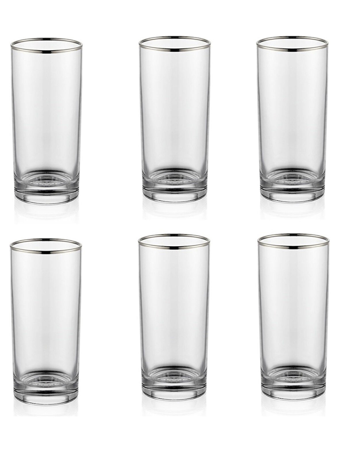 Canba Platin Basic Butik Cam Meşrubat Bardağı 380cc 6 Adet