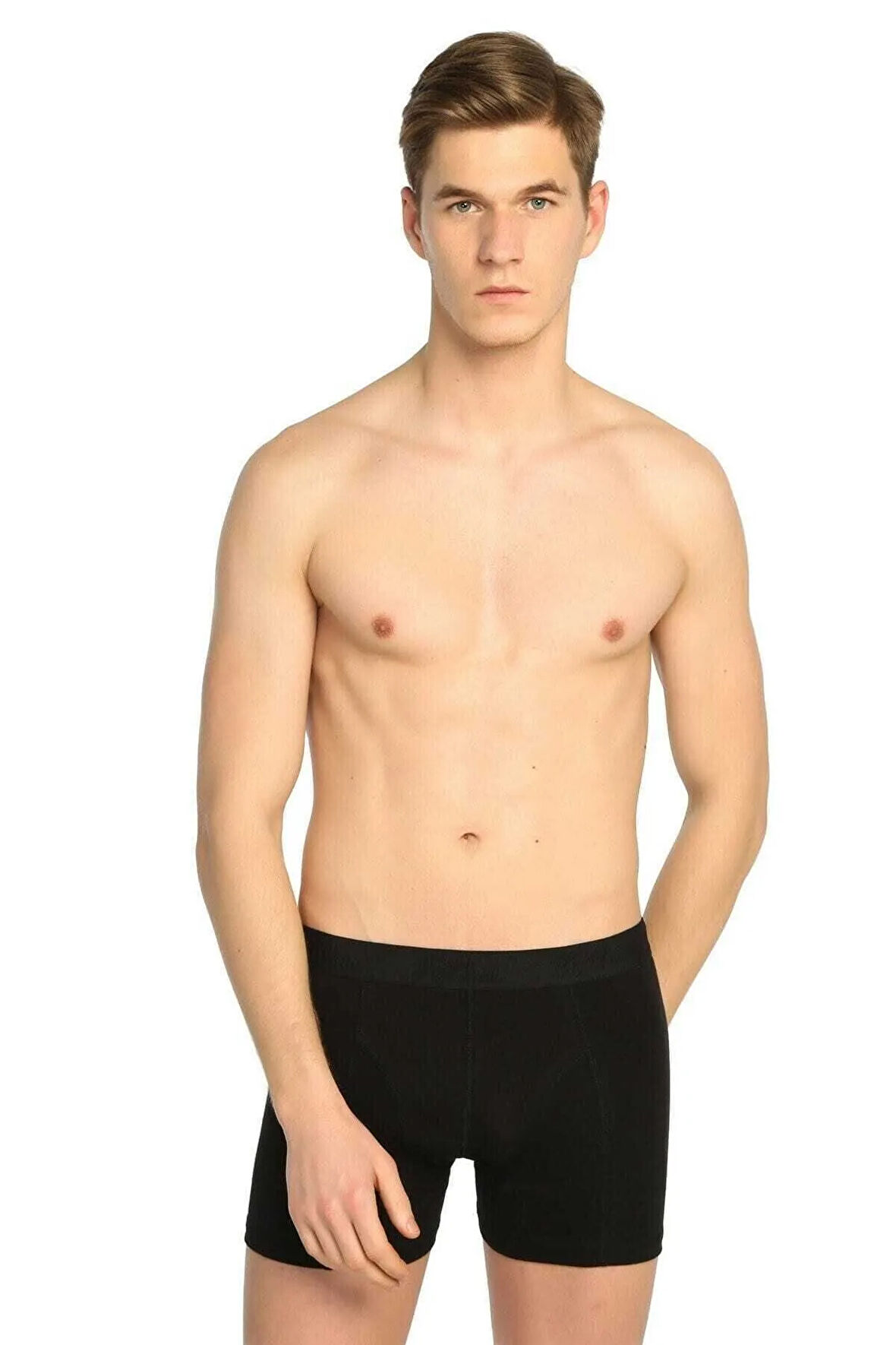 Erkek Elastan Likralı Boxer 3'lü Paket