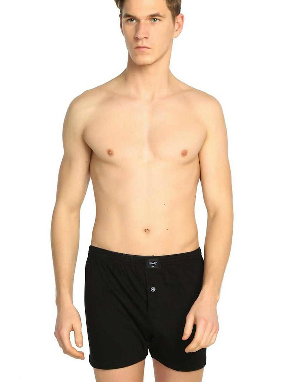 Tutku 117 Erkek Düz Penye Boxer