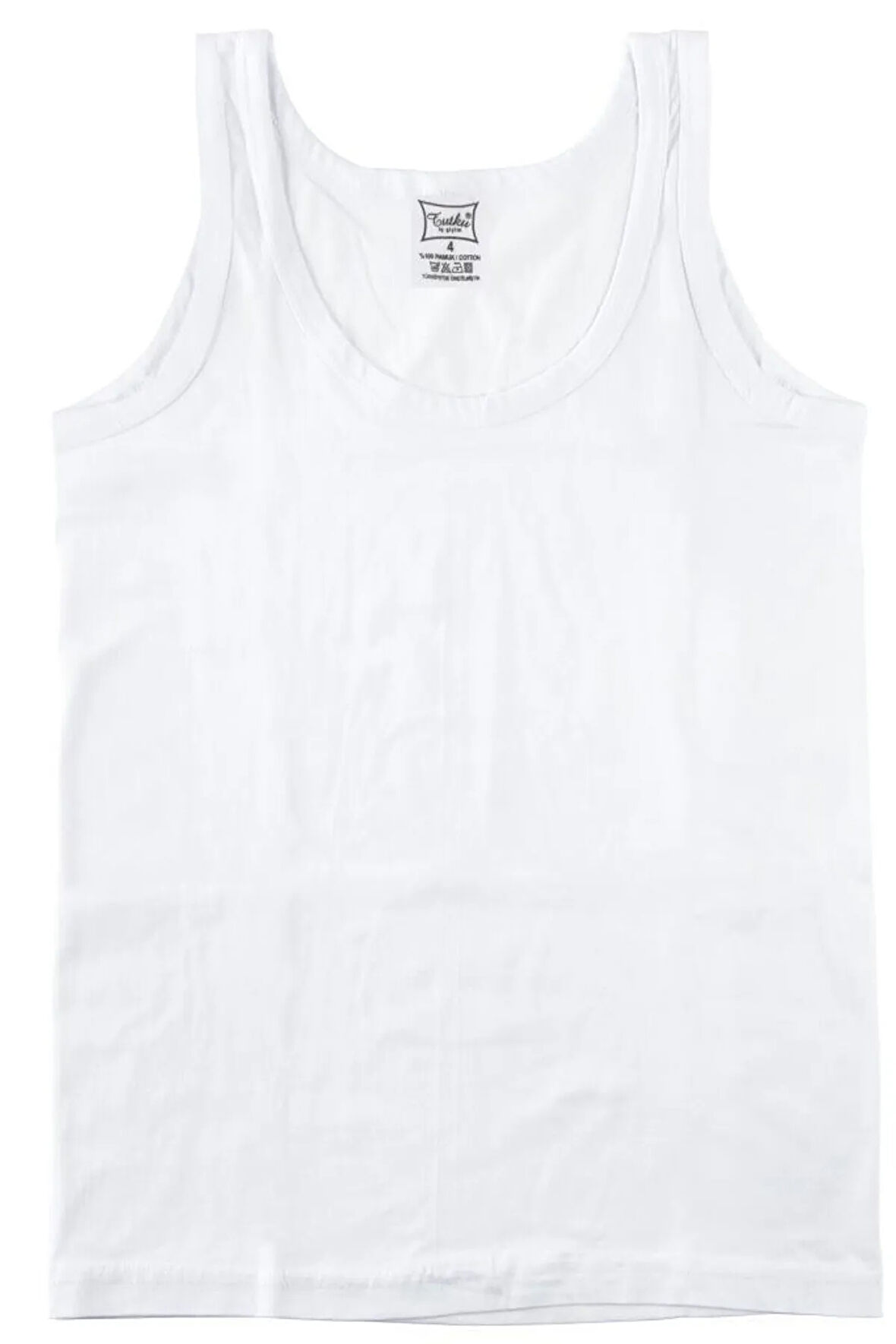 Erkek Çocuk Beyaz 10'lu Paket  Atlet ELF568TUT0124CCM10