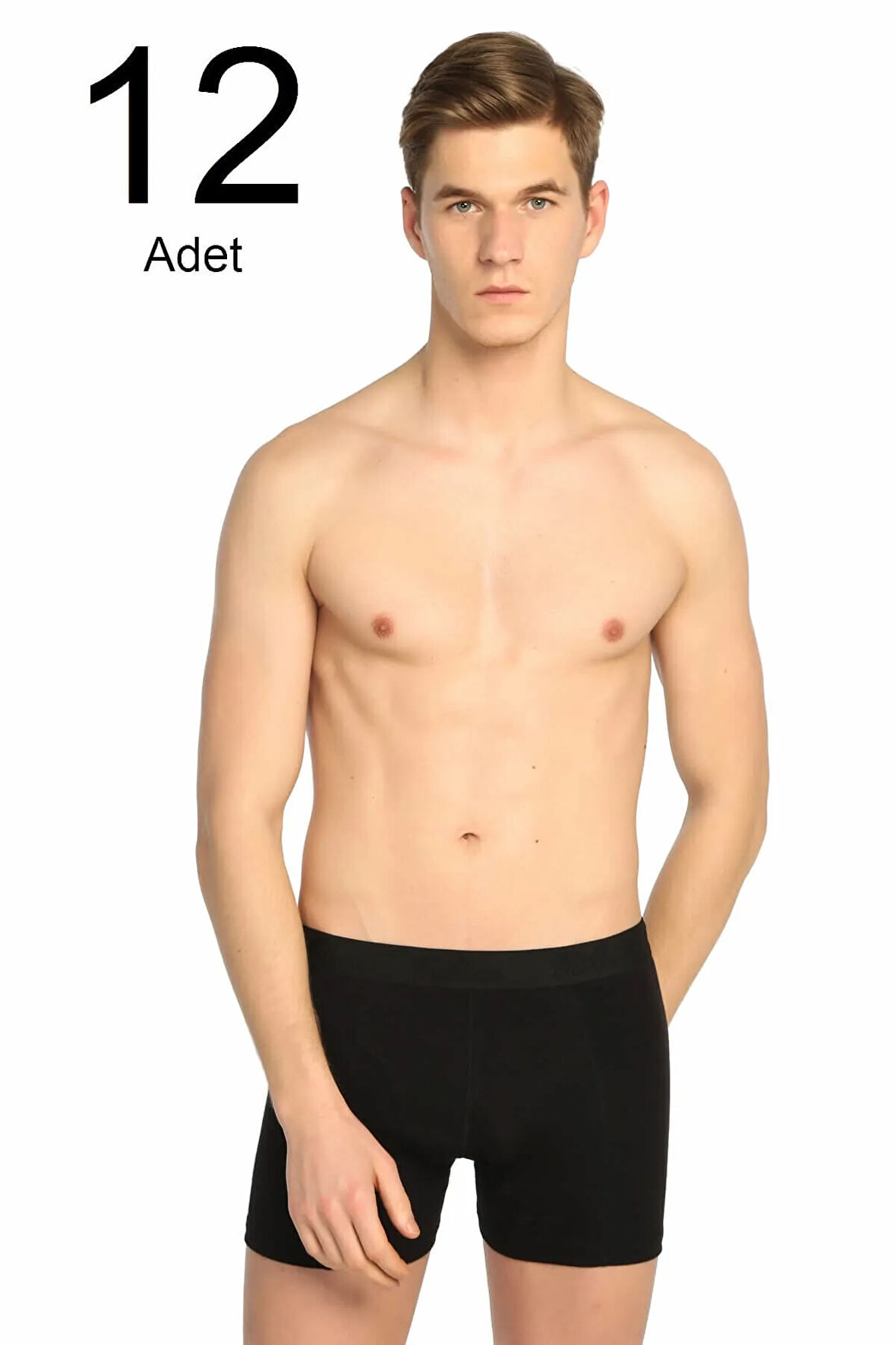 Erkek Karışık Renk 12'li Paket Likralı Boxer ELF568T0114CCM12