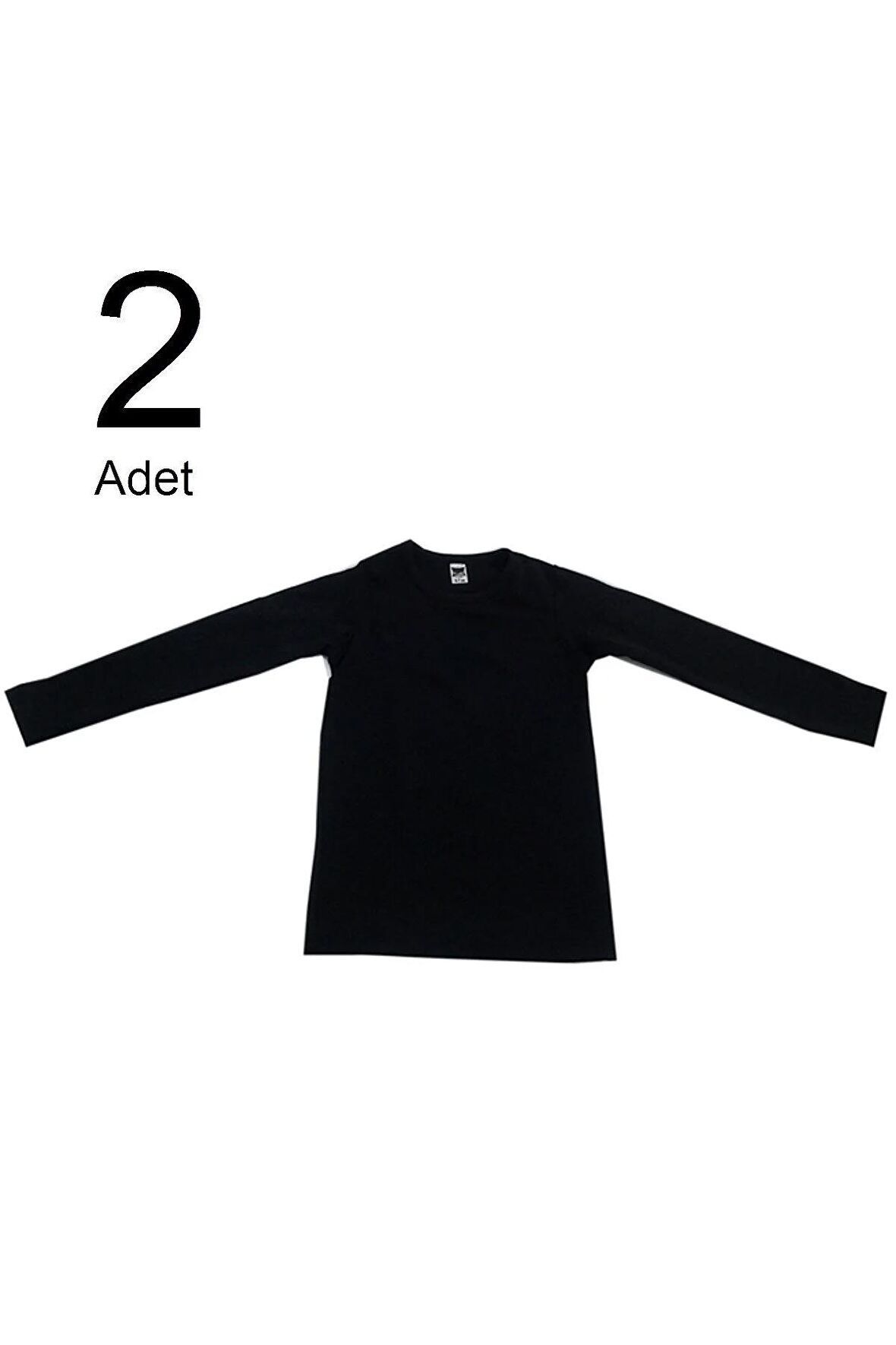 Kız Çocuk Siyah 2'li Paket  Termal Uzun Kol Body ELF568TUT0836T2