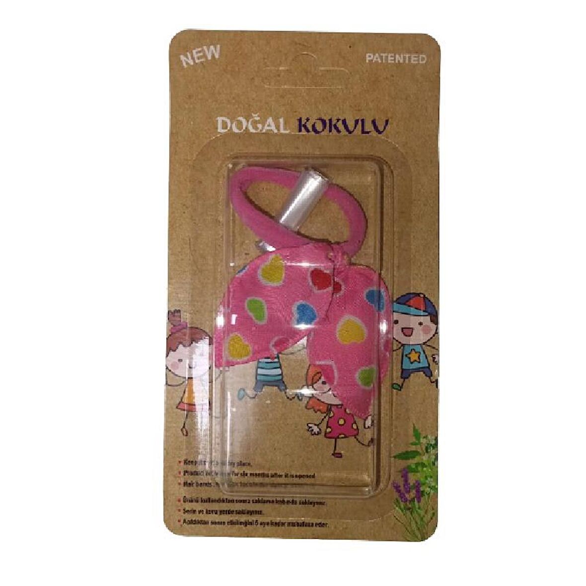 Headlice Stopper Bit Tokası Doğal Kokulu Pembe Sarı Kalp