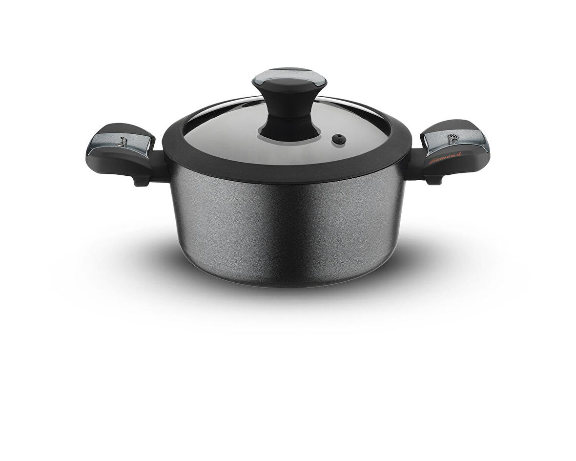 Diamond 28 Cm Yanmaz Yapışmaz Elmas Derin Tencere