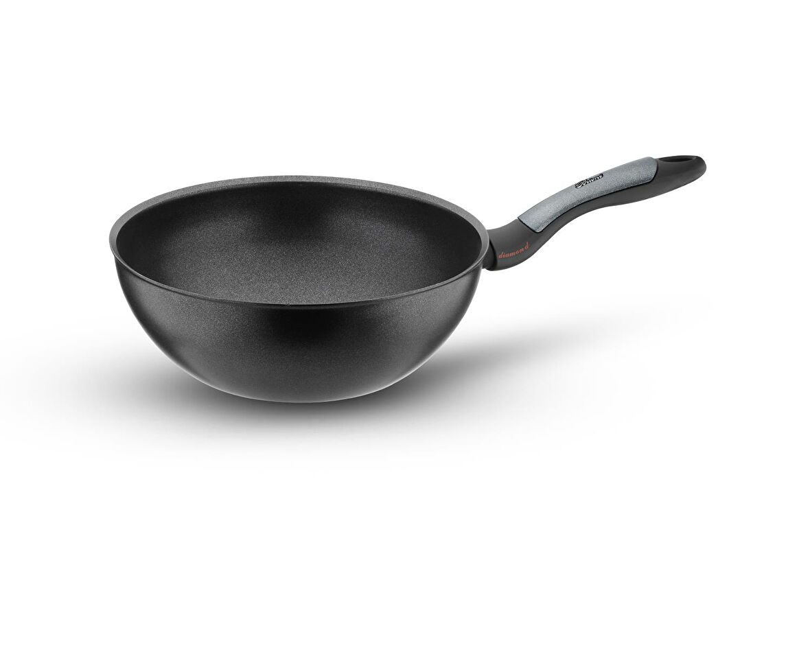 Diamond 26 Cm Yanmaz Yapışmaz Elmas Wok Tava