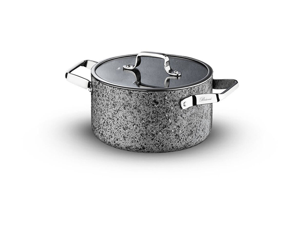 Stone-Age 24 cm  Çizilmez Yanmaz Yapışmaz Indüksiyonlu Derin Tencere