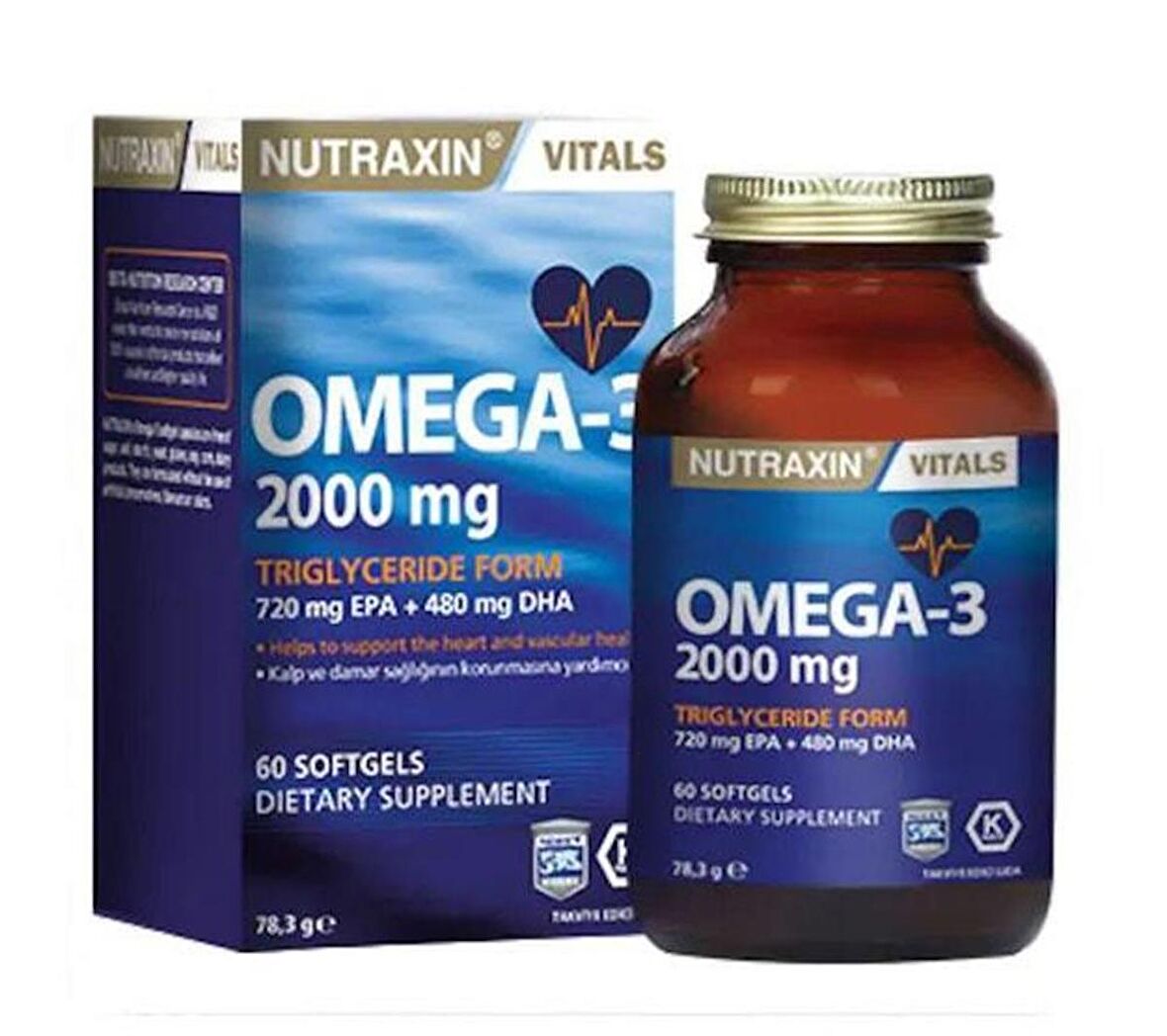 Nutraxin Omega 3 60 Softgel 2000 Mg