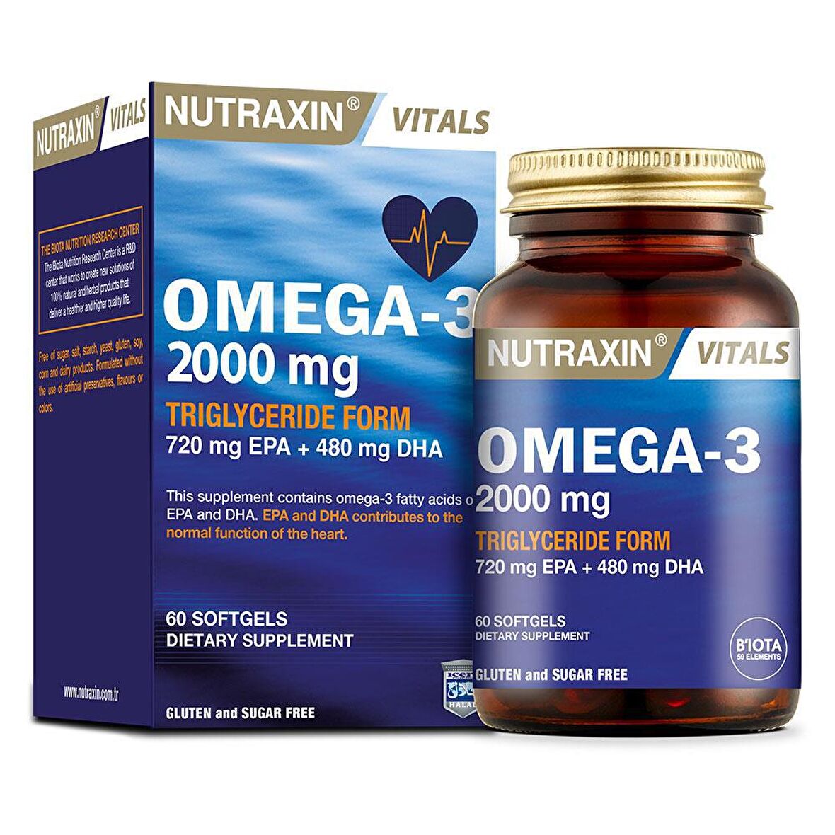 Omega 3 Balık Yağı 2000 mg 60 Softgel