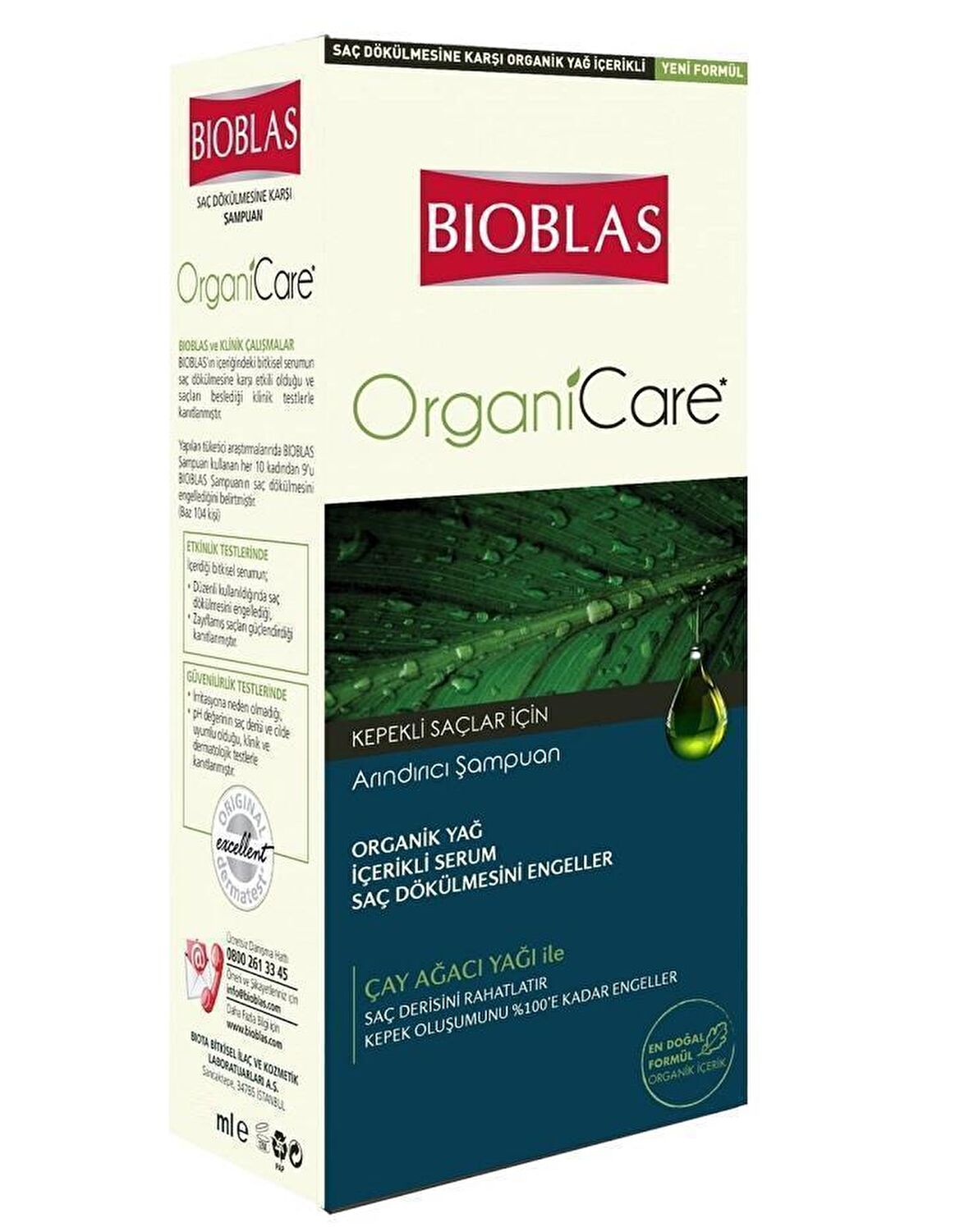 Bioblas Organicare Kepekli Saçlar İçin Kepek Önleyici Çay Ağacı Yağlı Şampuan 360 ml