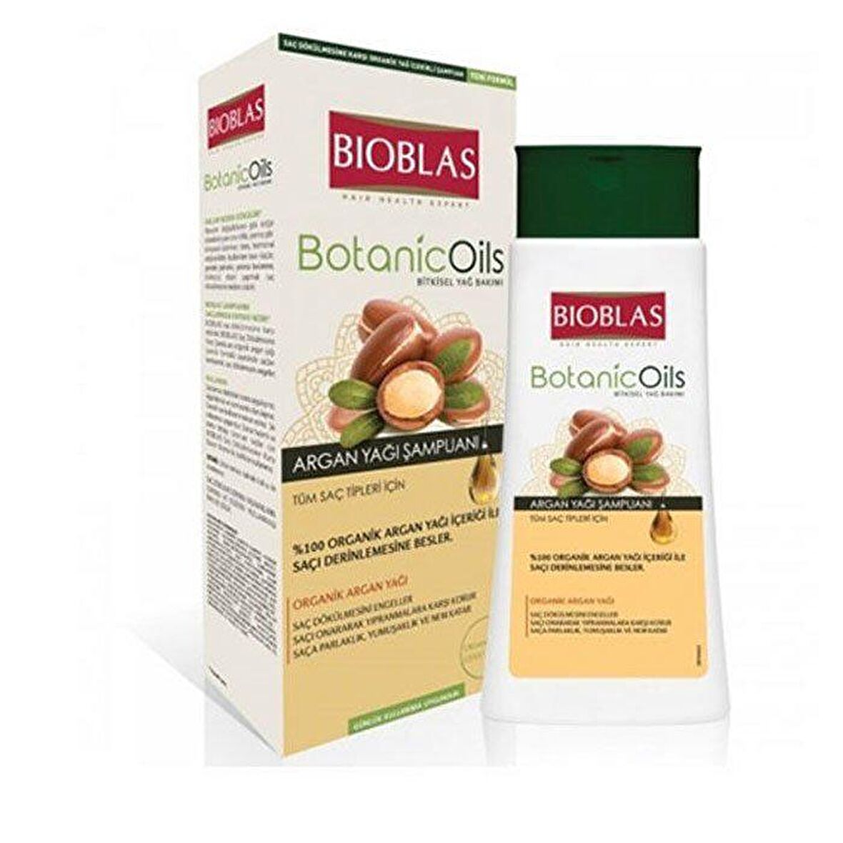 Bioblas Botanic Oils Tüm Saçlar İçin Besleyici Argan Yağlı Şampuan 360 ml