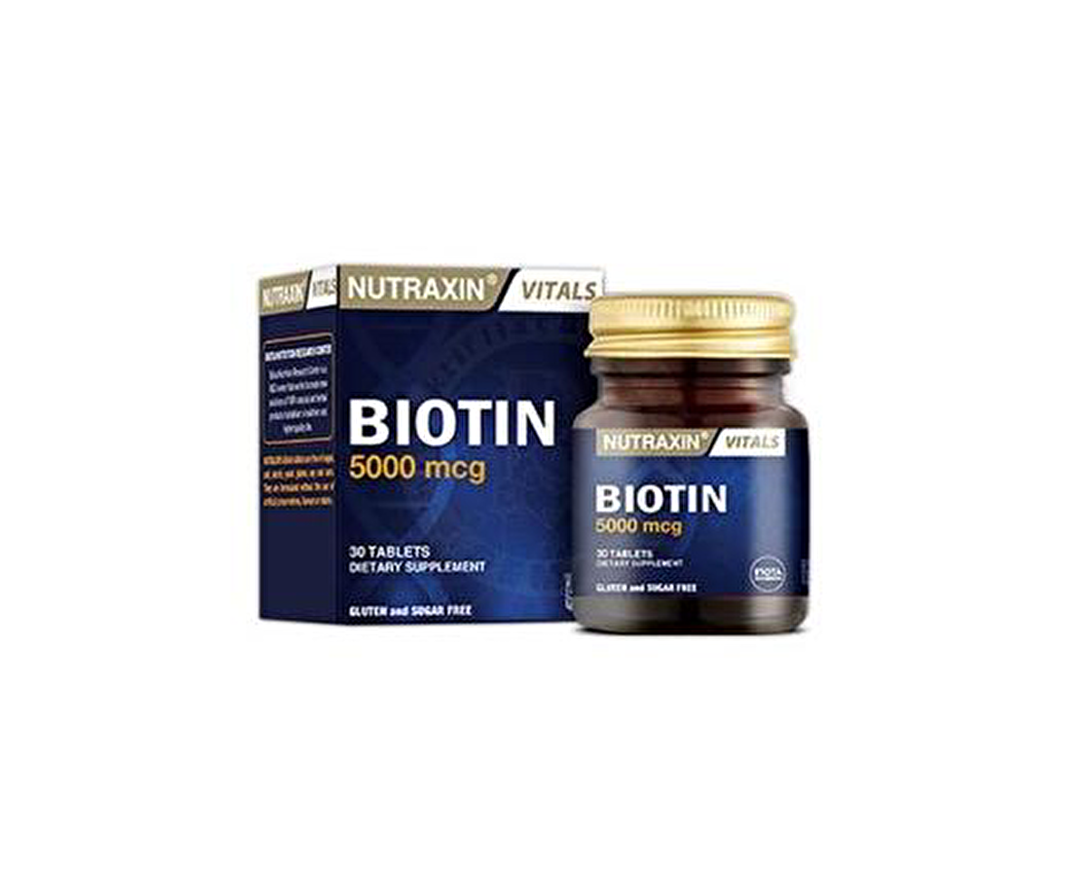 Nutraxin Biotin 5000 Mcg 30 Tablet