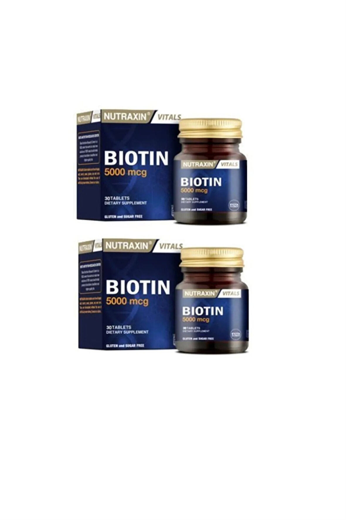 Nutraxin Biotin 5000 Mcg 30 Tablet 2 Adet