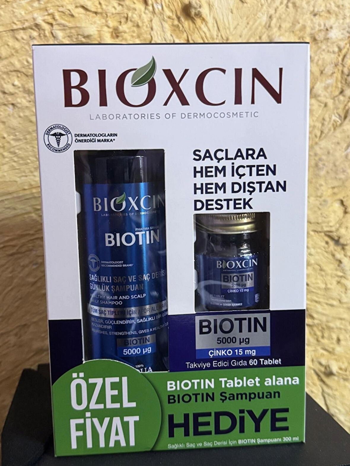 BİOXCİN BİOTİN TABLET ALANA BİOTİN ŞAMPUAN HEDİYELİ