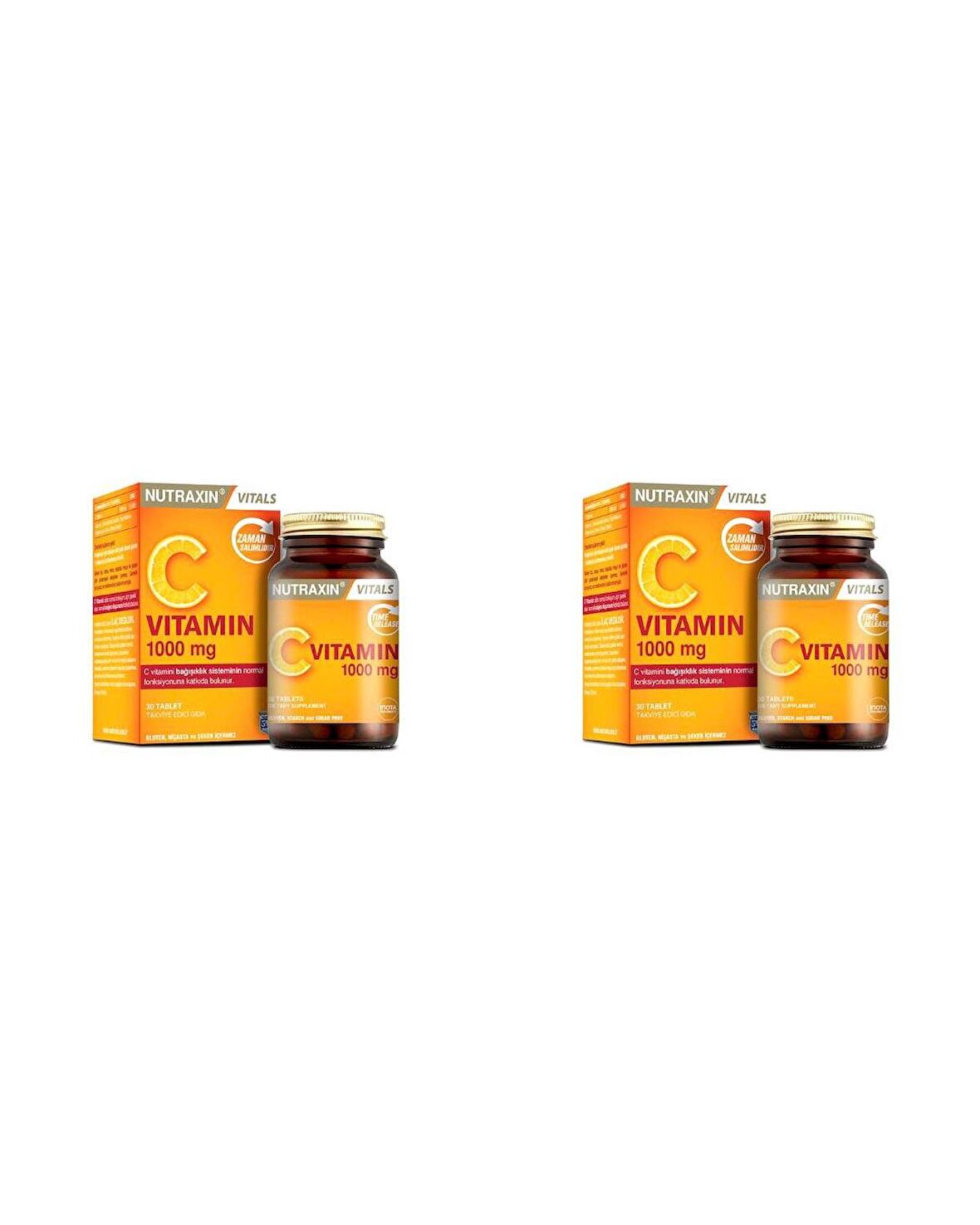 Nutraxin Vitamin C 1000 mg 30 Tablet 2 Kutu