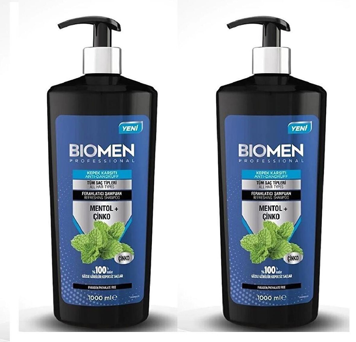 Biomen Professional Mentol&çinko Kepek Karşıtı Ferahlatıcı Şampuan 1000 ml X 2 ADET