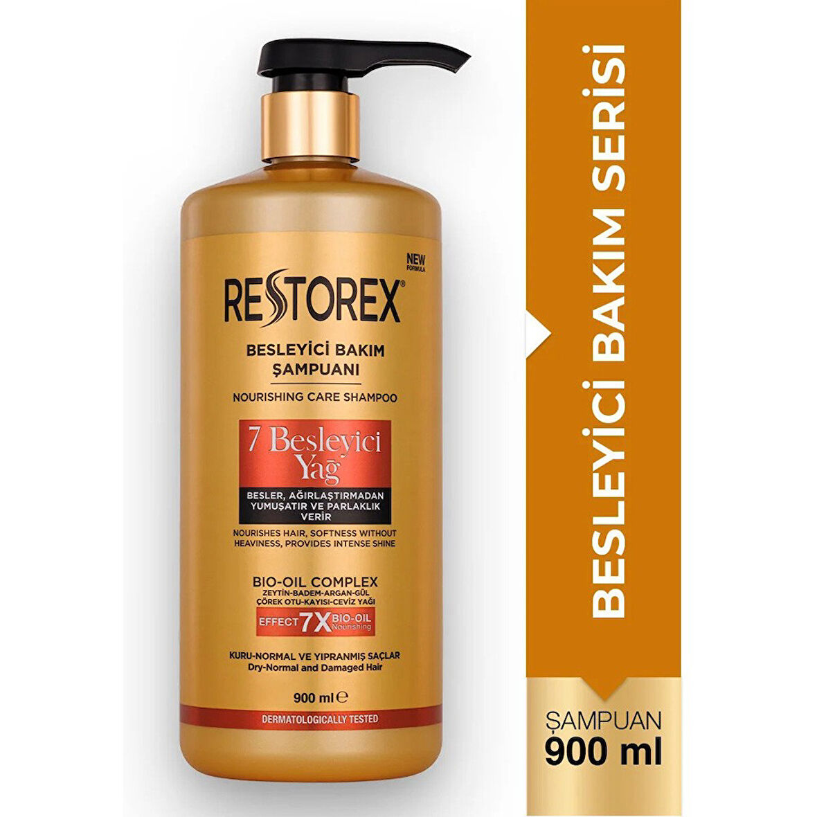 Restorex 7 Besleyici Yağ Bakım Şampuanı 900 ml