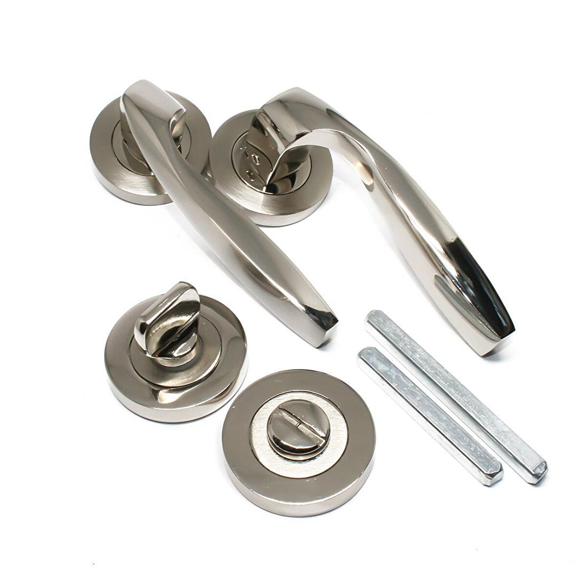 Güven Kapı Kolu Zümrüt Wc Roz.Nikel Saten