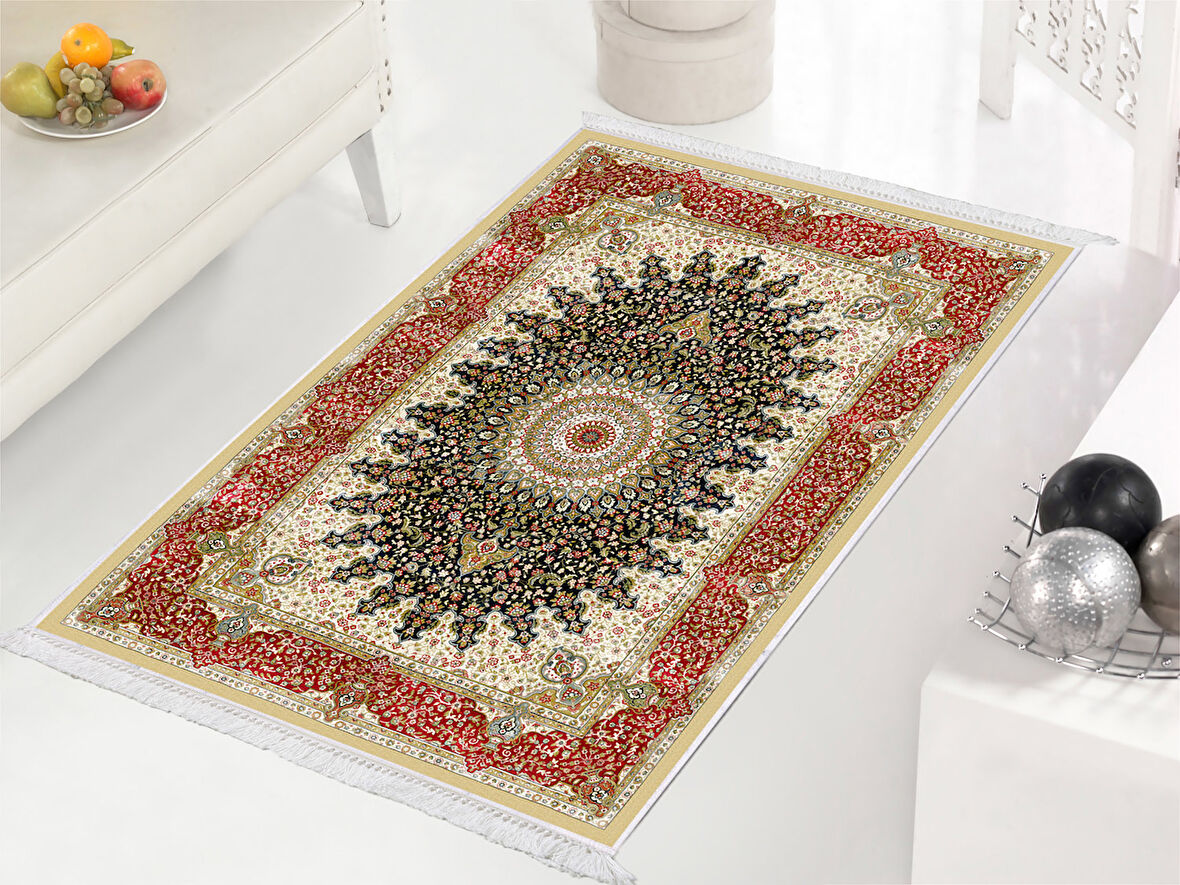 Dekoreko İnci Halı Dijital Saçaklı 1830 Desen 1