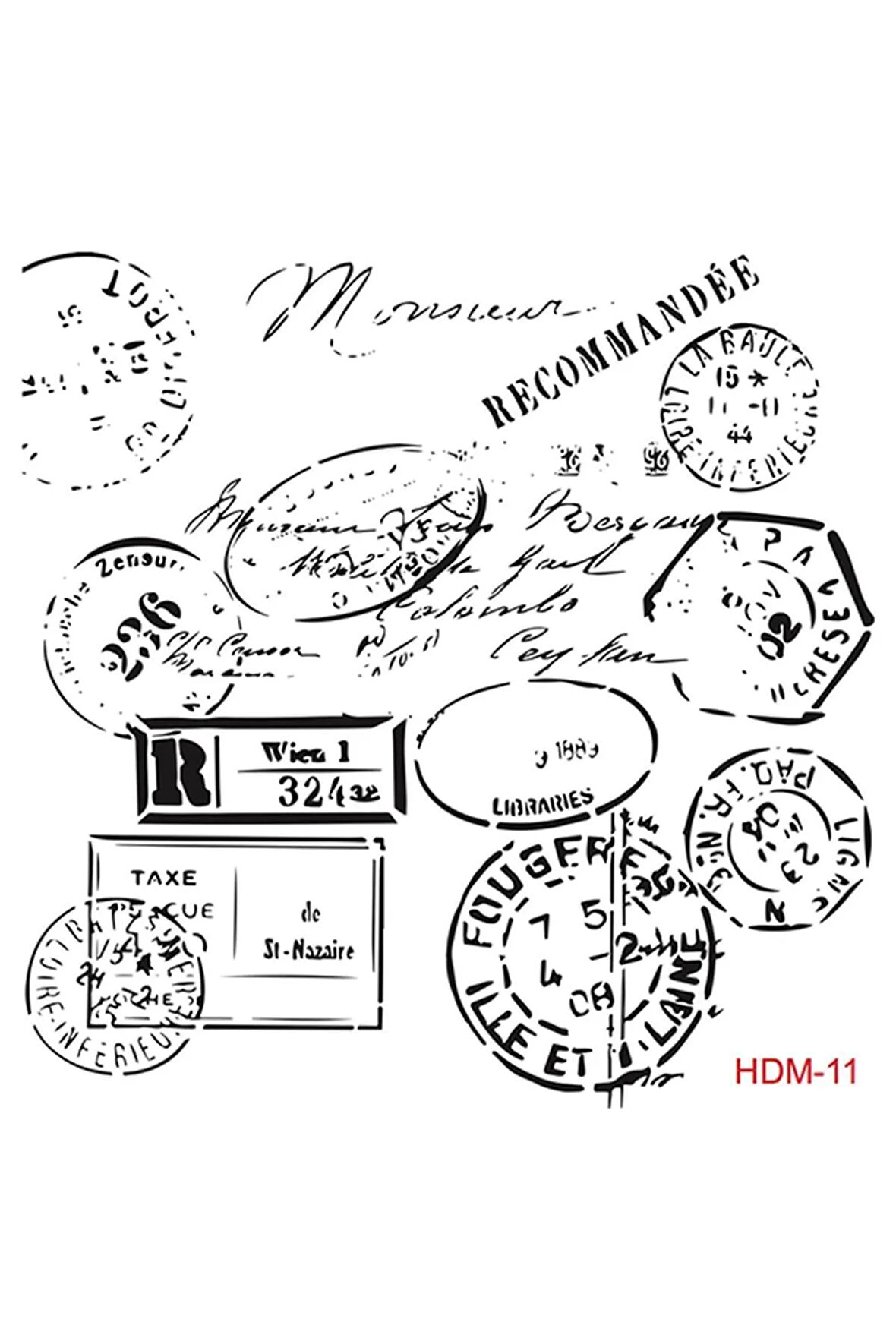 Hdm11 Home Dekor Midi Stencil (25x25)