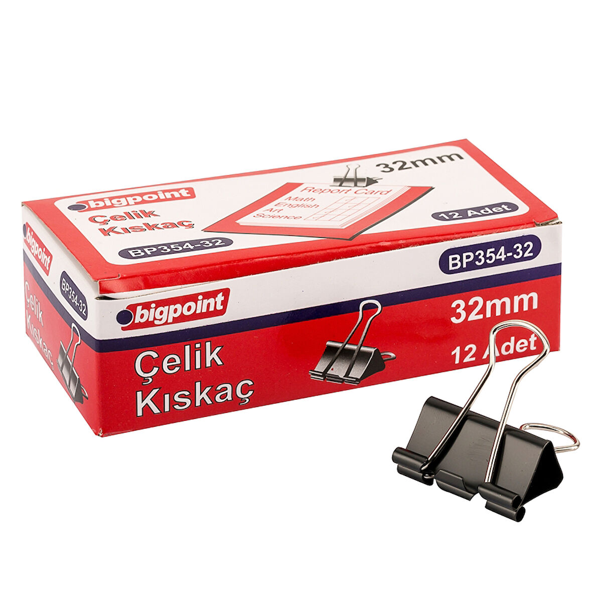 Bigpoint Çelik Kıskaç 32 mm 12'li Kutu
