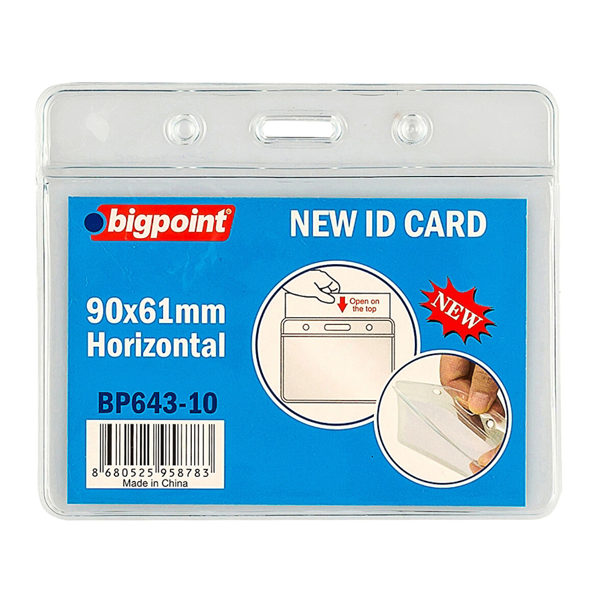 Bigpoint Kart Poşeti Yatay 90x61mm - 8 adet