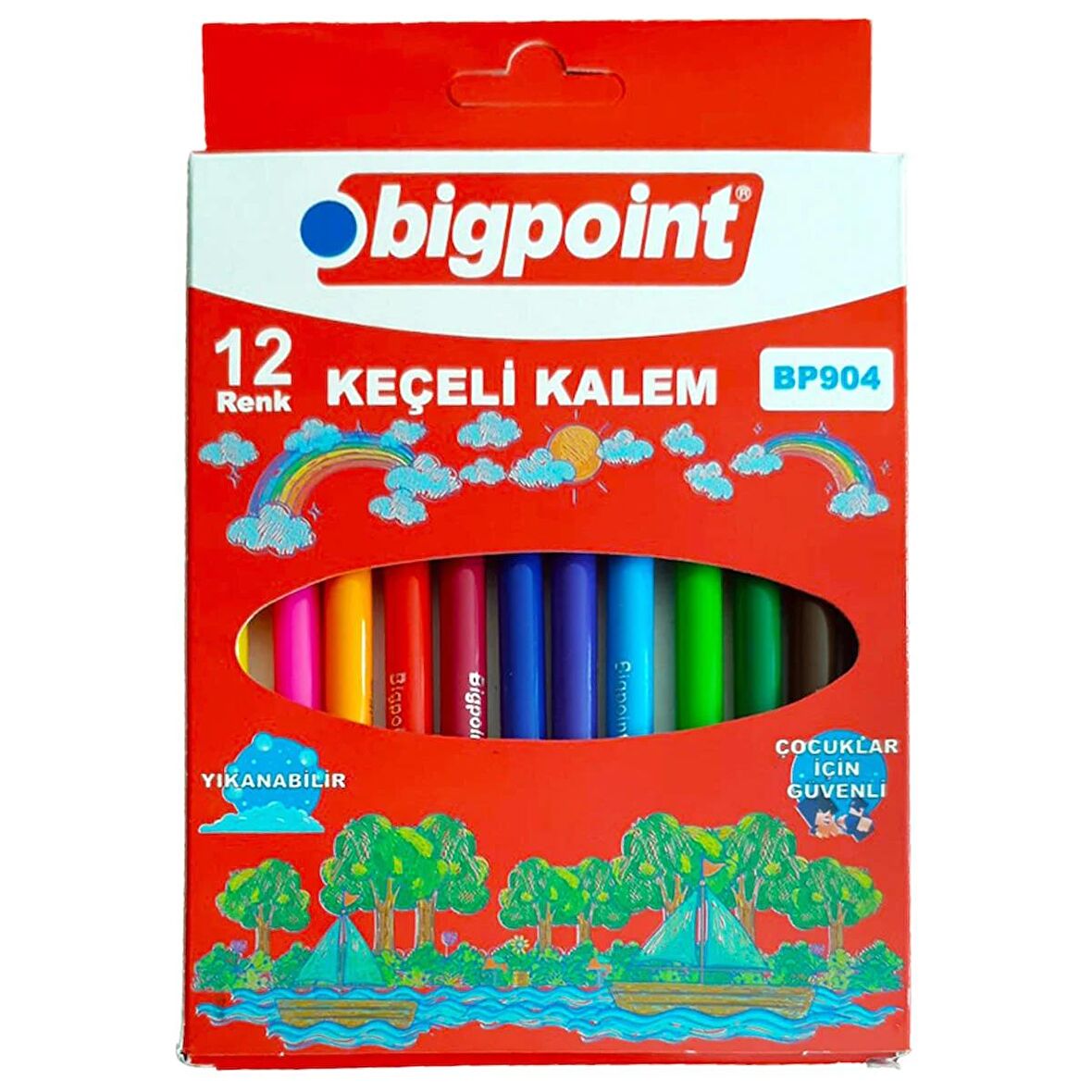 Keçeli Kalem 12'li Set (Karton Kutulu)