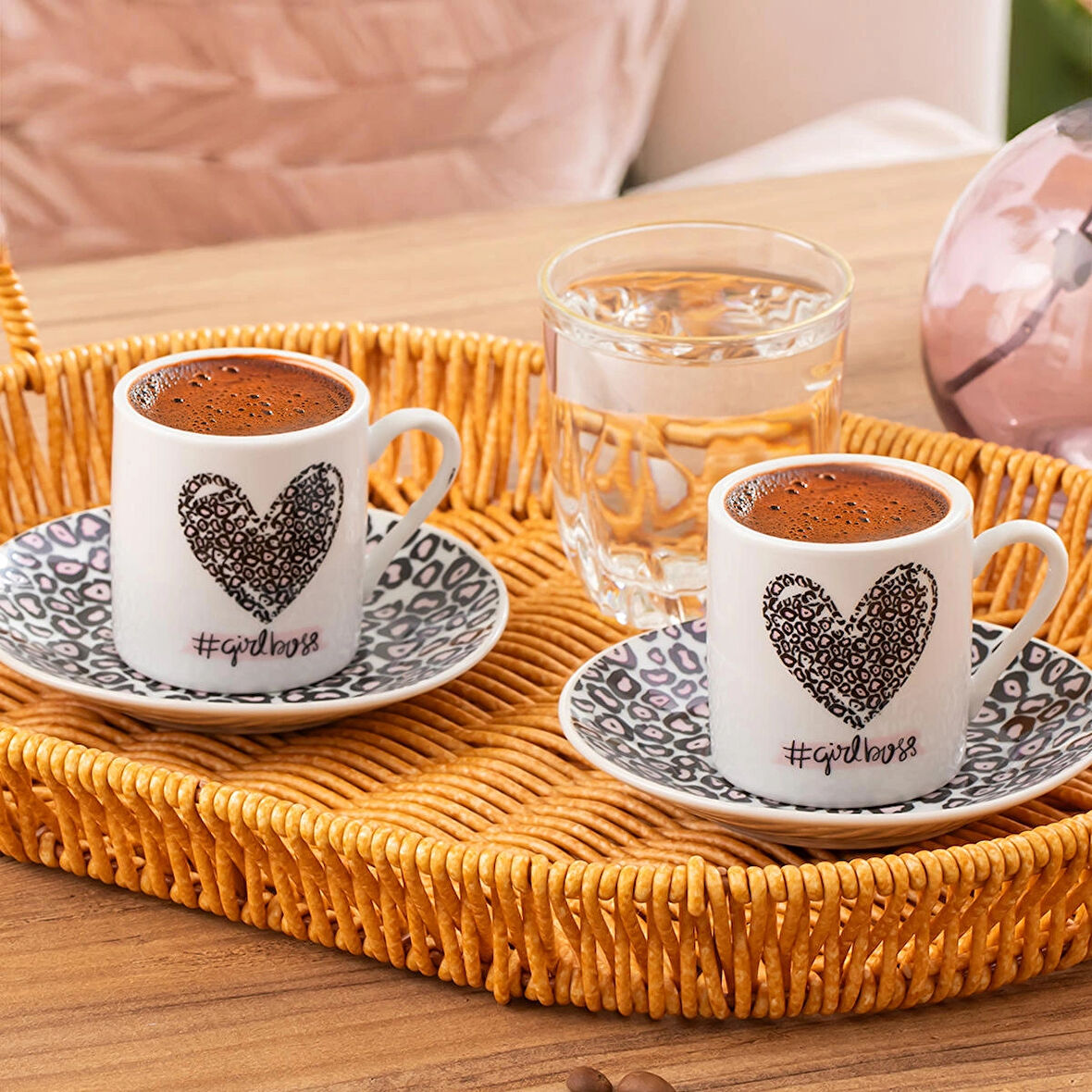 Porsima 11 Porselen 12 Parça Türk Kahve Fincan Takımı 90ml