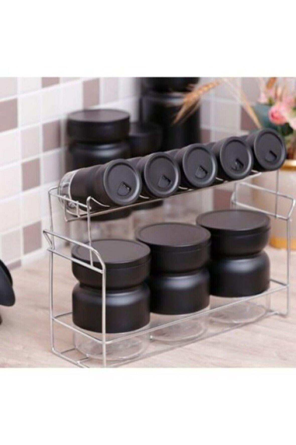 Standlı Baharat Takımı 8 Parça