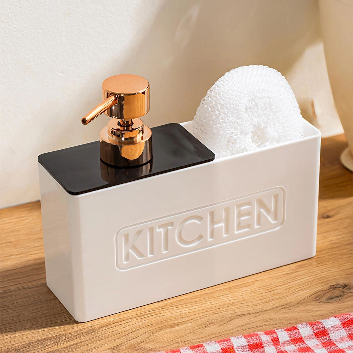 Perotti 13195 Kitchen Antra Sıvı Sabunluk Beyaz