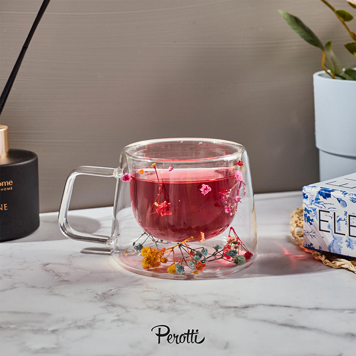 Perotti Double Flower Cidarlı Kupa 200 ml