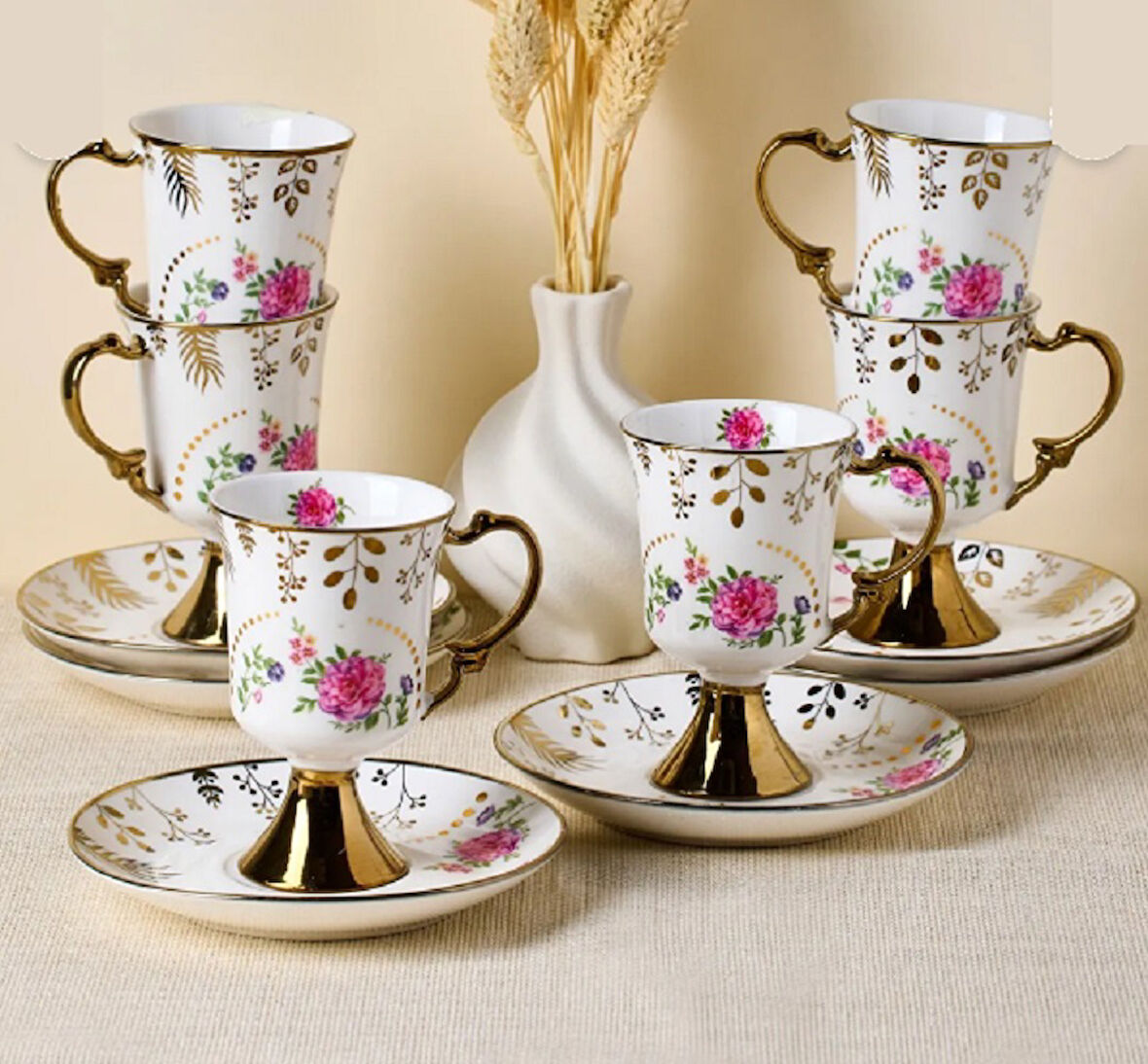 Perotti English Sachet 6 Kişilik Kahve Fincan Takımı 16842
