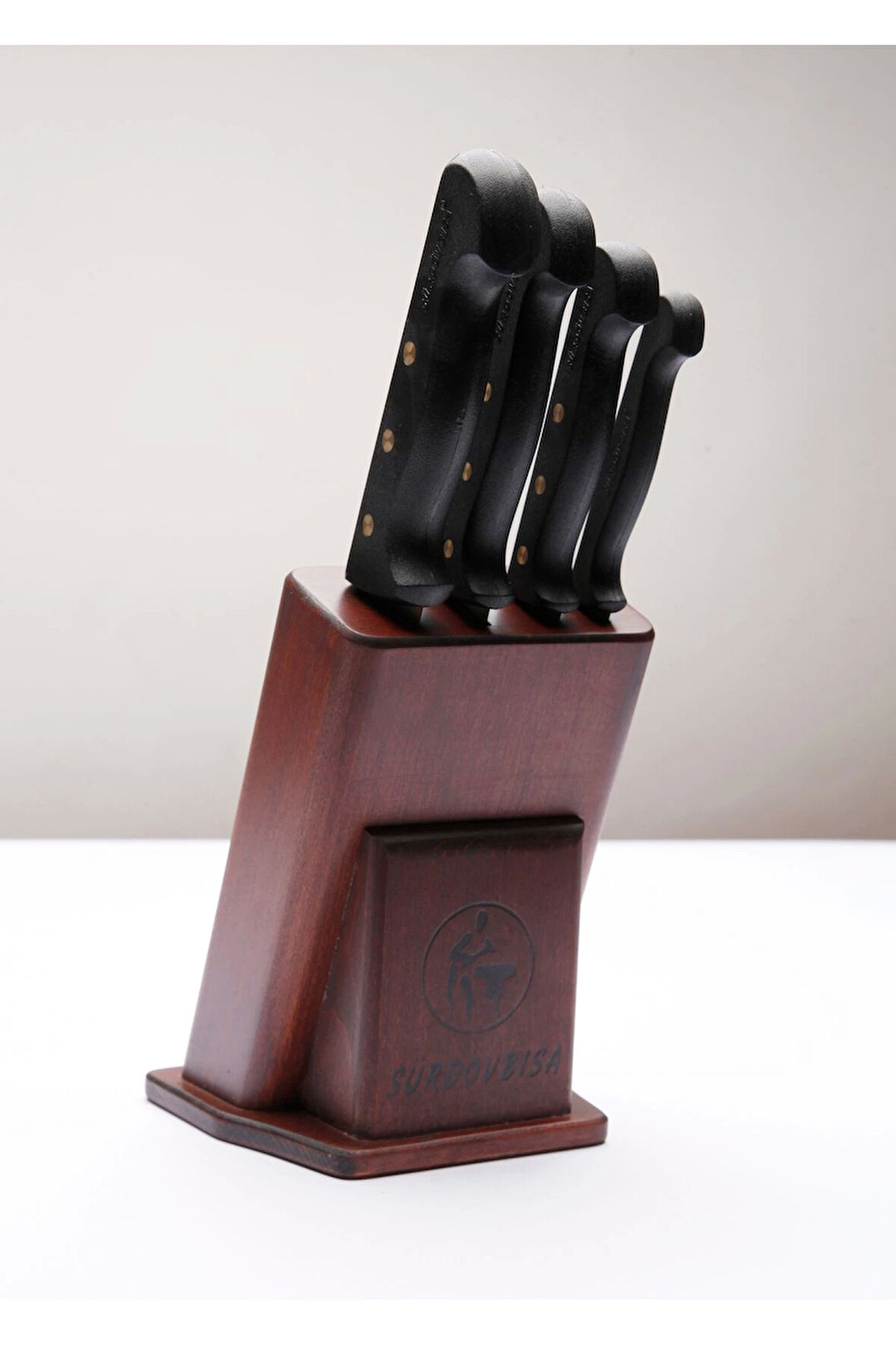 Sürdövbisa 61050 4'Lü Plastik Perçinli Sap Mutfak Seti