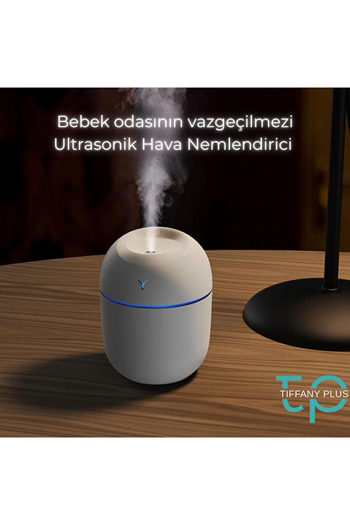 220 mL Hava Nemlendirici Led Işıklı Aroma Difizörü H2O TP-1021