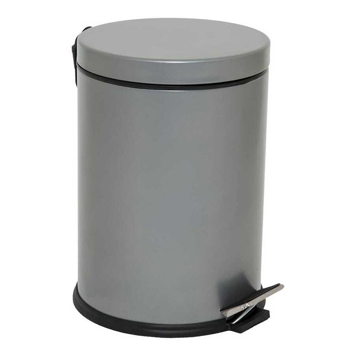Rossel Premium 5 Lt Pedallı Gri Renkli Çöp Kovası-813G