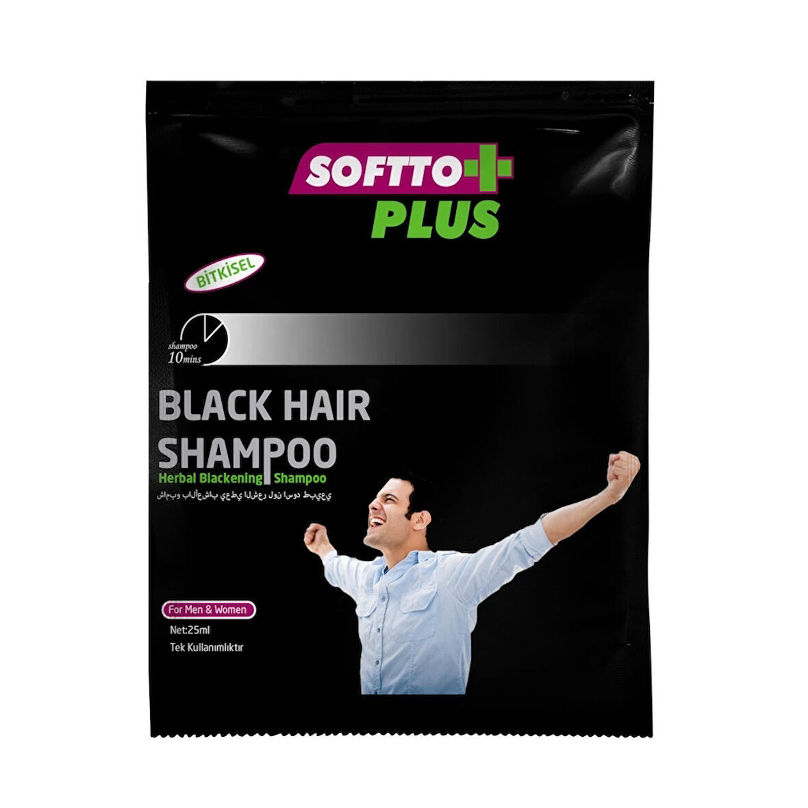 Softto Plus Black Hair Siyah Şampuan 21 ML 1 adet