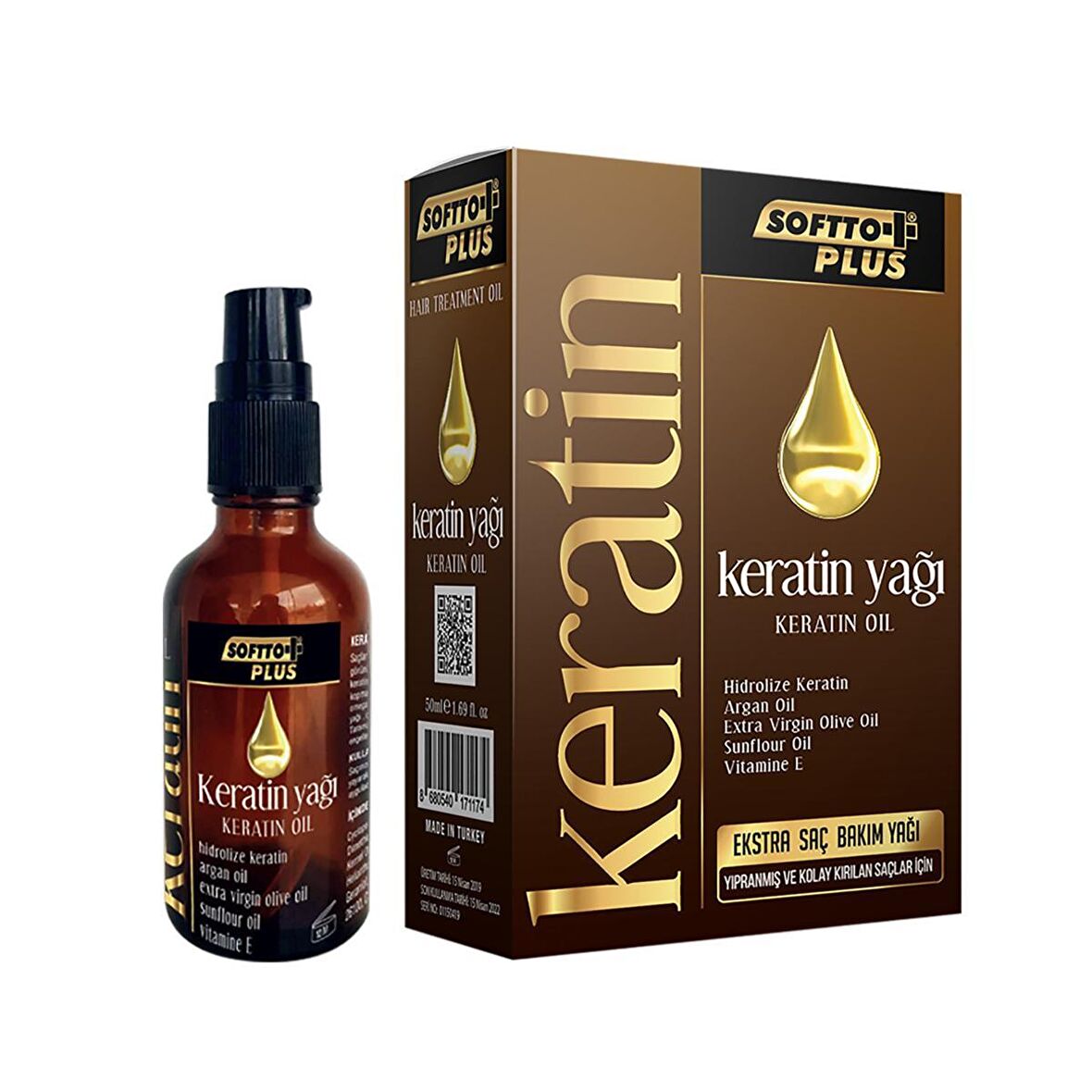 Softto Plus Keratin Yağ 50 ML