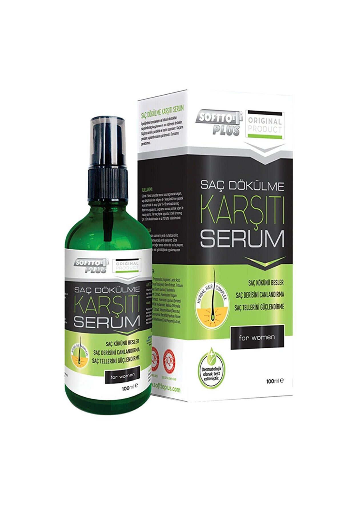 Softto Plus Kadınlar Için Saç Dökülme Karşıtı Serum 100ML